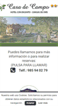Mobile Screenshot of hotelcasadecampo.es